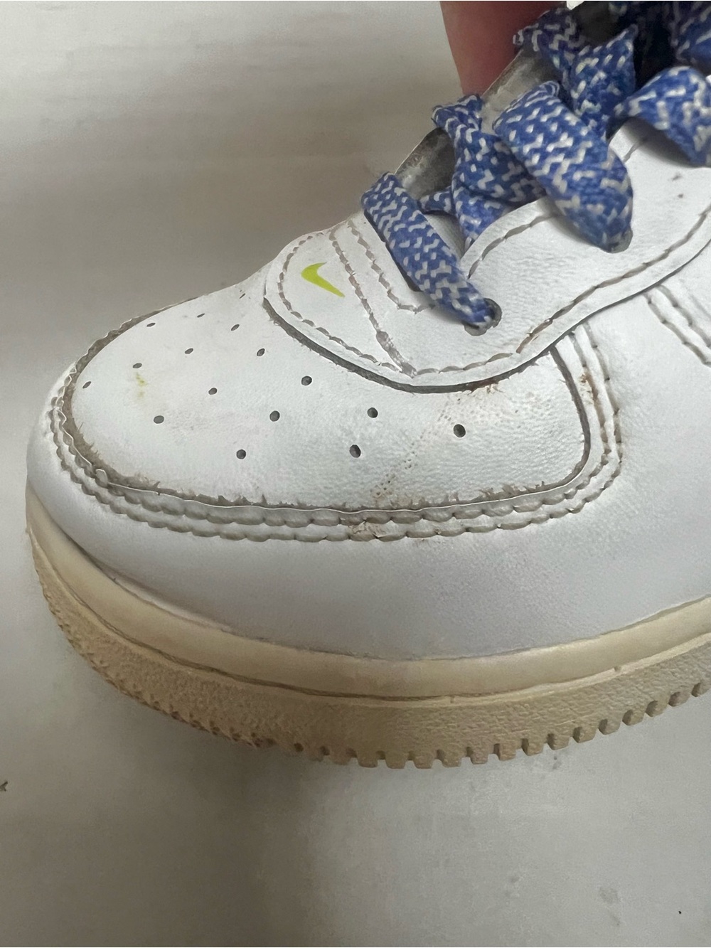 Nike Air Force 1 Low Leather Toddler Sneakers Sz 9C White Athletic Casual Shoes - Picture 12 of 12